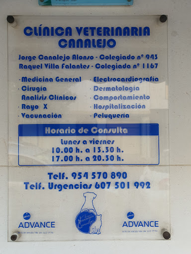 Urgencias Veterinarias - Clínica Canalejo en Sevilla