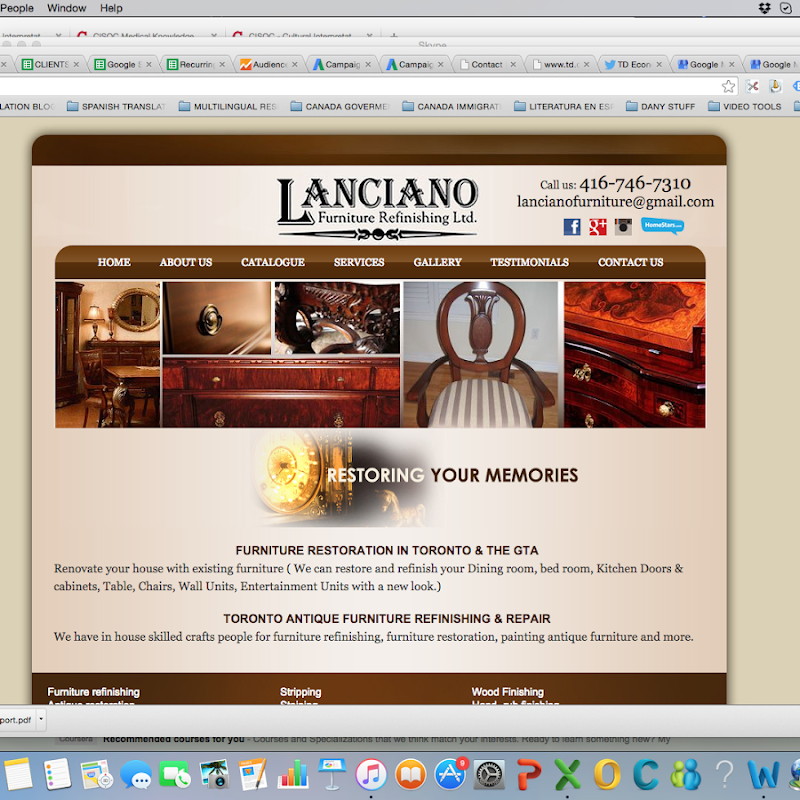 Lanciano Furniture Refinishing Ltd. in Barrie