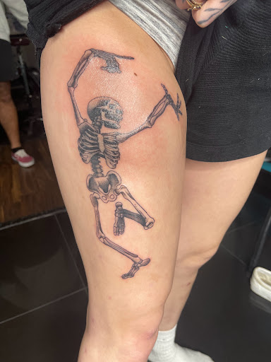 Explore lat long tattoo ideas, creative tattoo ideas in Webster, available at Mainline Ink