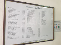 Carte du Ristorante La Bussola à Montella