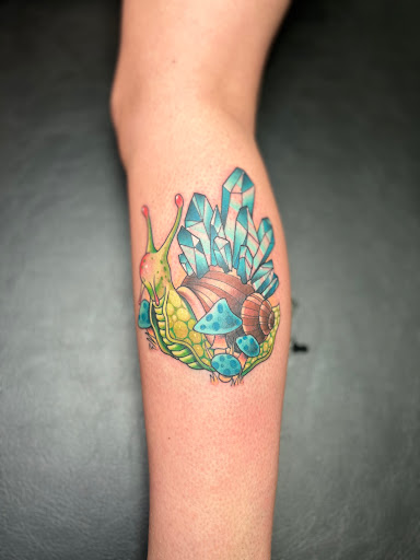 Explore bear sleeve tattoo ideas, creative tattoo ideas in Superior, available at Northlandia tattoo parlor