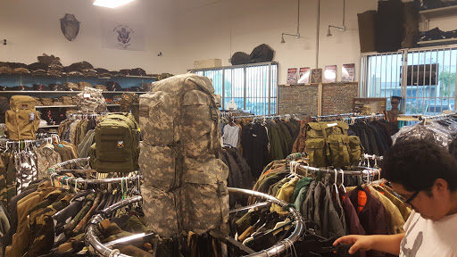 Army & navy surplus shop Daly City
