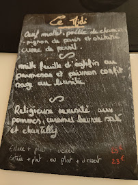 Bistro Autour du Beurre Bordier à Saint-Malo menu