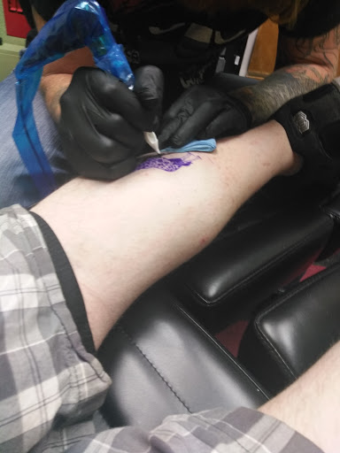 Explore ideas for leg sleeve tattoos, creative tattoo ideas in Oklahoma City, available at SB Body Arts