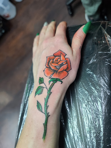 Explore cosmetology tattoo ideas, creative tattoo ideas in Greenwood, available at Ginger Bear Ink