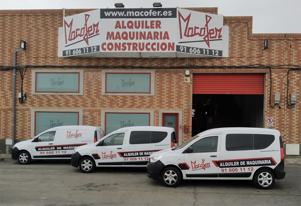 Macofer-Alquiler maquinaria construcción Madrid