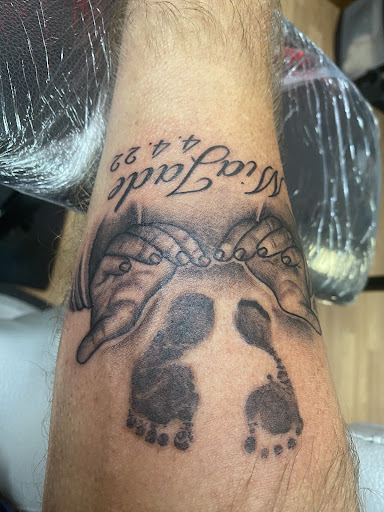 Explore dark feminine tattoo ideas, creative tattoo ideas in Russell Springs, available at Outsiders Ink Tattoo & Piercing Studio