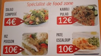 Restaurant FOOD ZONE Valenciennes à Valenciennes (la carte)