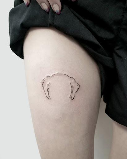 Explore labrador tattoo ideas, creative tattoo ideas in Sunnyvale, available at Greego tattoo