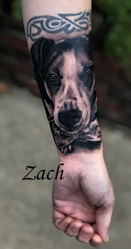 Explore men's back of neck tattoo ideas, creative tattoo ideas in Sanford, available at Venom Ink Tattoo