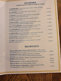 Menu / carte de Les RDV italiens à Paris