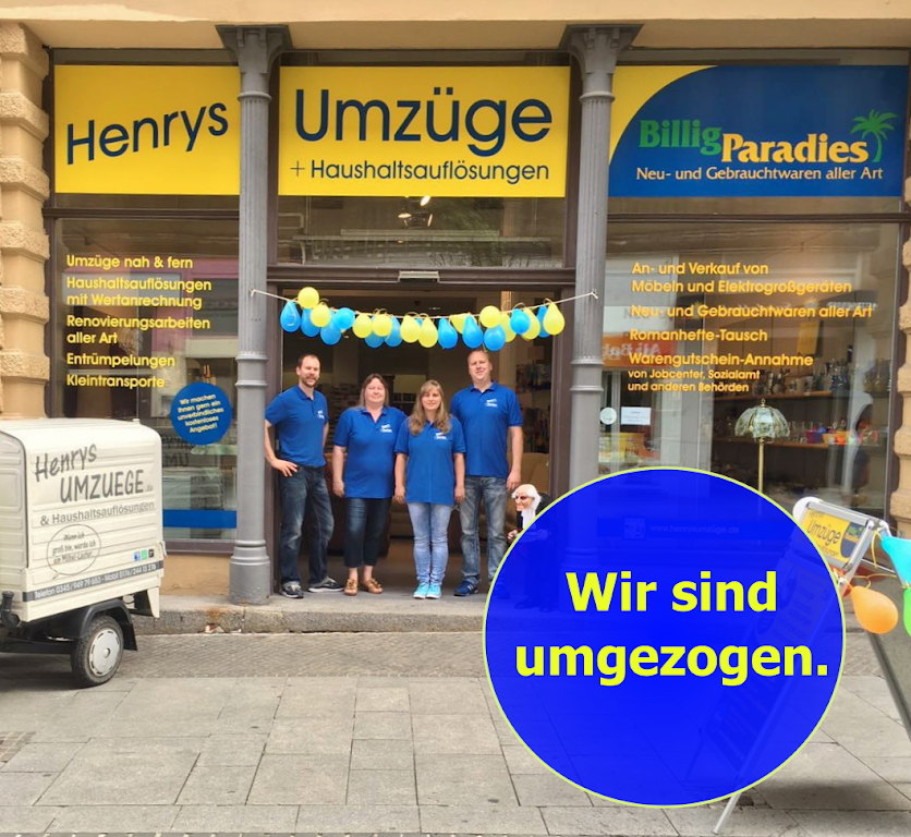 Henrys Umzüge und Haushaltsauflösungen, Möbel An- und Verkauf
