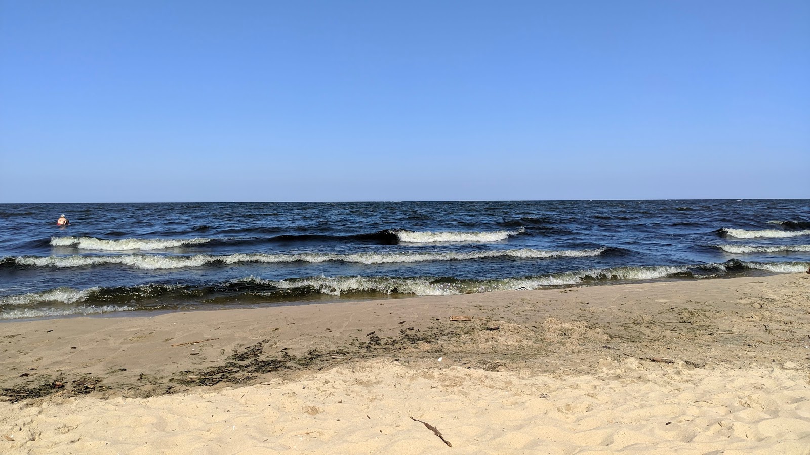 Foto van Mikoszewo Beach gelegen in een natuurlijk gebied
