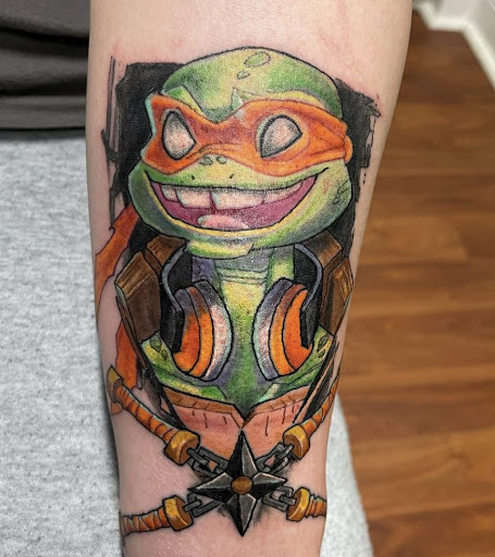 Explore chin tattoo ideas, creative tattoo ideas in Girard, available at Empress Tattoos FKA Treehouse Tattoo