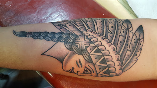 Explore lion sleeve tattoo ideas, creative tattoo ideas in Reno, available at Aces Tattoo