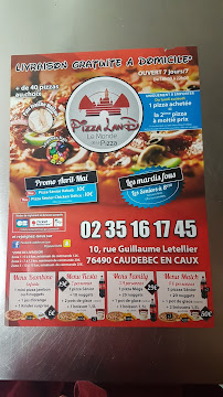 Pizza Land caudebec en caux à Rives-en-Seine menu