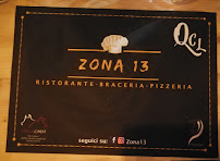 Ristorante braceria pizzeria Zona 13 à Caserta carte