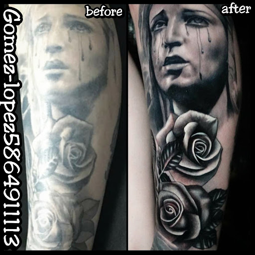 Explore tattoo chest ideas, creative tattoo ideas in Warren, available at Dark Horse Tattoo Co. LLC.