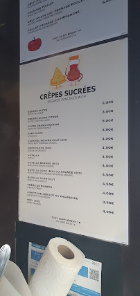 La Crêperie mon ami à Paris menu
