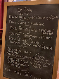 Menu / carte de Restaurant Carabasse à Beaulieu