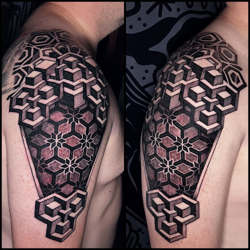 Explore womens sleeve tattoo ideas, creative tattoo ideas in Honolulu, available at Aloha Tattoo Waikiki Hilton Hawaiian Village Rainbow Bazaar