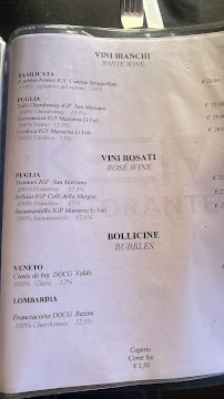 Menu / carte de Keiv Ristorante à Matera