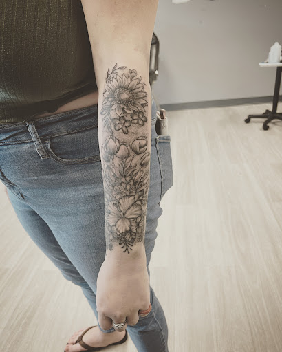 Explore tattoo background ideas, creative tattoo ideas in Cocoa, available at Rorschach Tattoo Shop and Piercing Studio