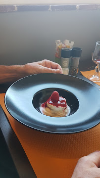 Panna cotta du Restaurant français Le Relais du Buis d'Aps à Alba-la-Romaine - n°1