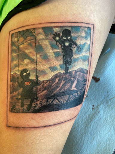 Find leg tattoo ideas for guys for your next unique tattoo in Louisville at Inksmith Tattoo and Piercing