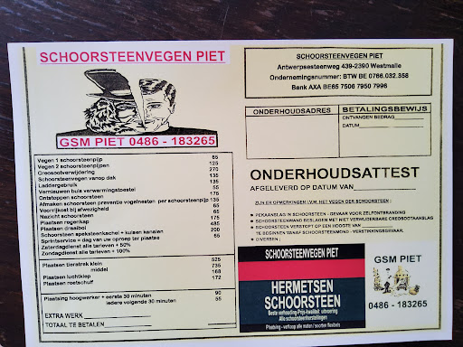 Schoorsteen vegen piet