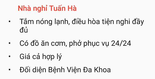Nhà Nghỉ Tuấn Hà