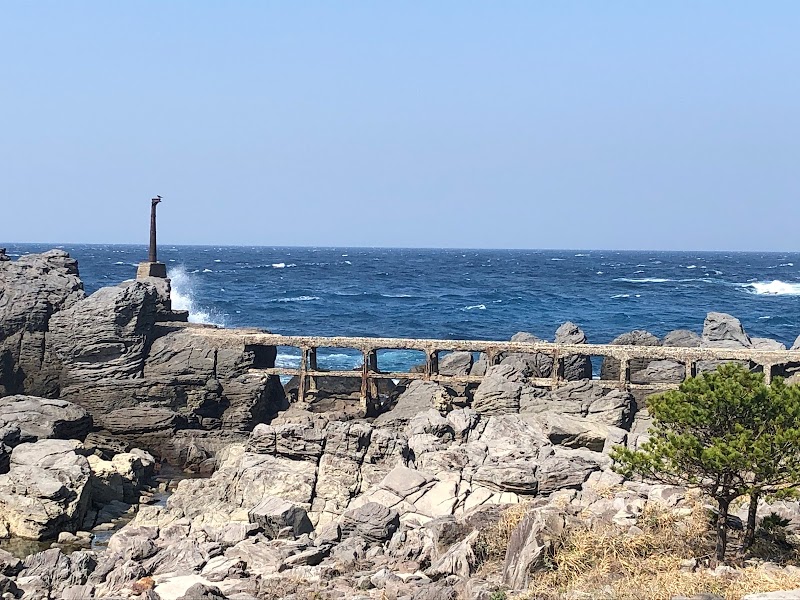 名組湾とトロッコの跡