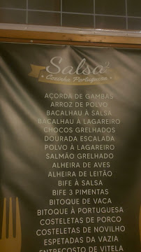 Menu / carte de Restaurante Salsa 2 à Carregado