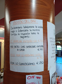 Menu du Bar Pizzeria da Otello à Tolmezzo