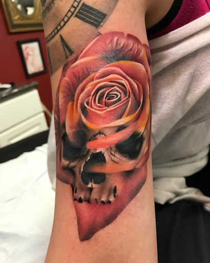 Explore war tattoo ideas, creative tattoo ideas in Albany, available at Make Your Mark Tattoo