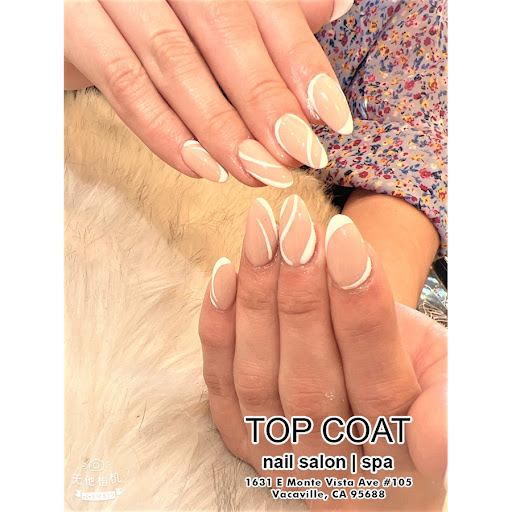 Nail Salon «Top Coat Nail Salon & Spa», reviews and photos, 1631 E Monte Vista Ave #105, Vacaville, CA 95688, USA