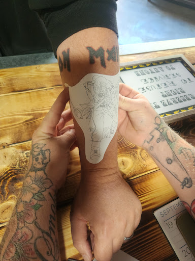 Explore world travel tattoo ideas, creative tattoo ideas in Seymour, available at Popseys Electric Tattooing Co.