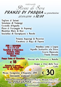 Ristorante Pizzeria Rosso di Sera à Porto Potenza Picena menu