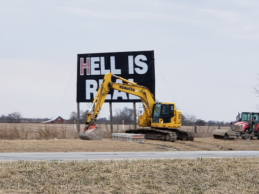 Tourist Attraction «Hell is Real Sign», reviews and photos, I-71, Mt Sterling, OH 43143, USA