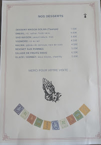 Menu / carte de Restaurant Dolma à Rennes