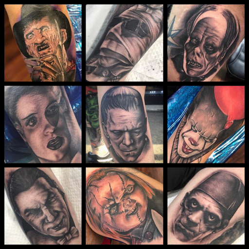 Explore shaka tattoo ideas, creative tattoo ideas in Plainfield, available at Boundless Tattoo Company