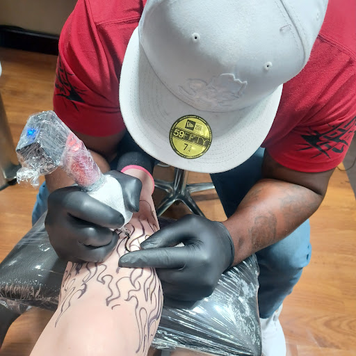 Explore easy leg tattoo ideas, creative tattoo ideas in Columbia, available at Newinked Studio