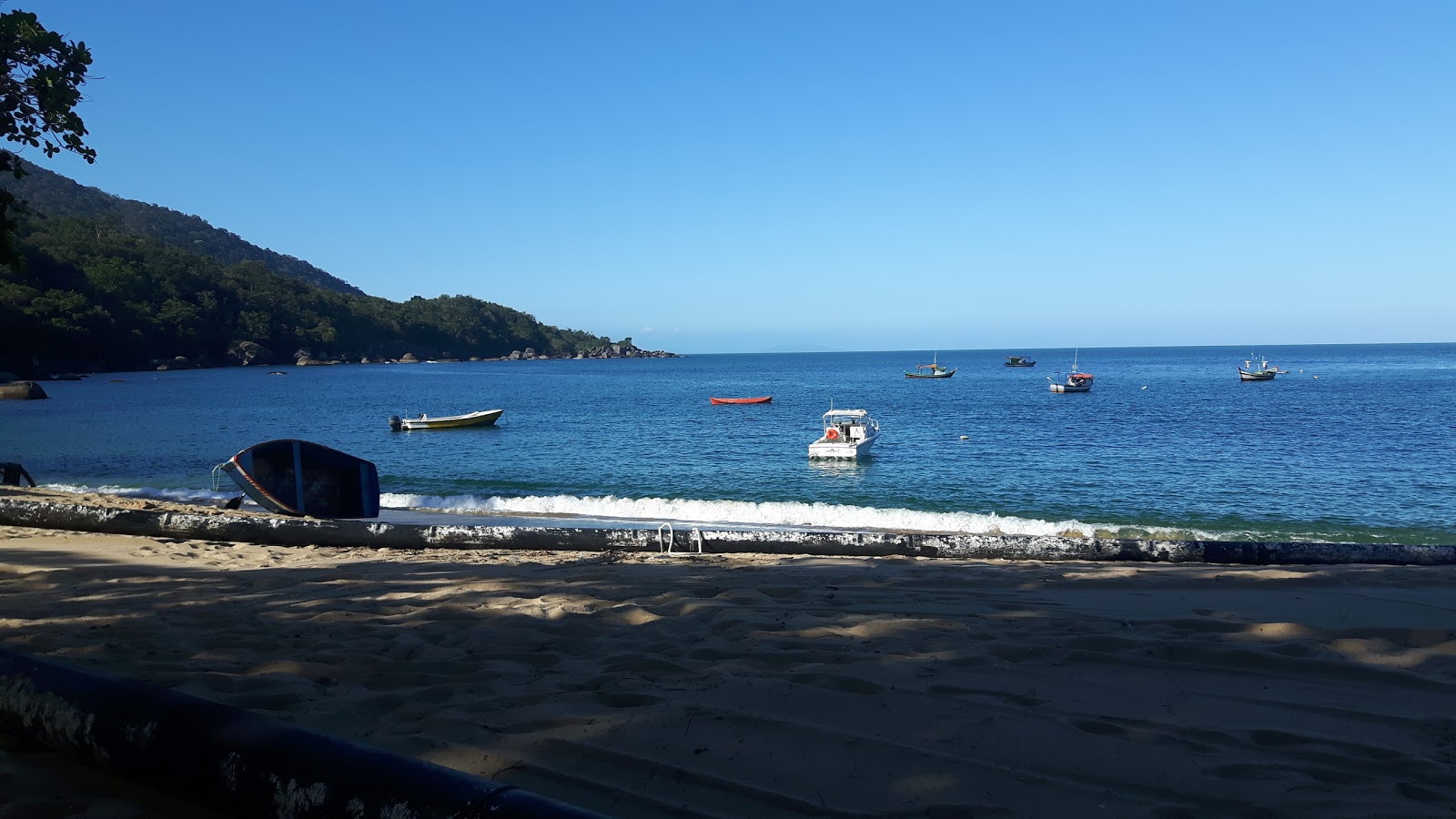 Praia da Serraria'in fotoğrafı uçurumlarla desteklenmiş