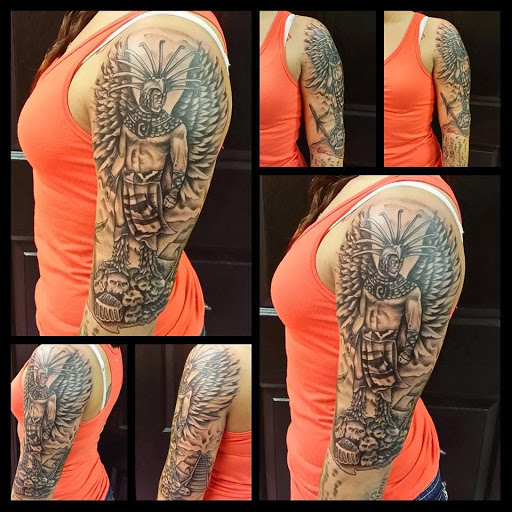 Explore leopard print tattoo ideas, creative tattoo ideas in Killeen, available at Familia Ink Tattoo Co.