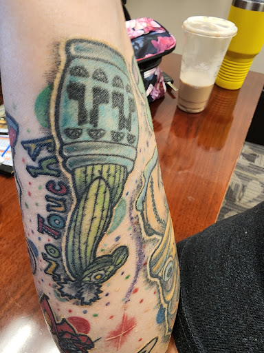 Explore leather tattoo ideas, creative tattoo ideas in Arlington, available at Urbans Tattoo & Piercing Studio