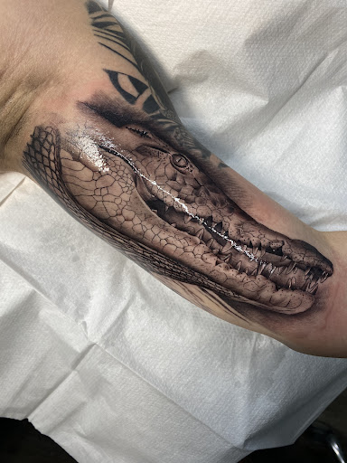 Explore pacemaker tattoo ideas, creative tattoo ideas in Richland, available at The Green Room Tattoo Lounge