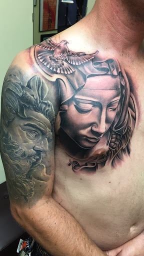 Find pelvic tattoo ideas for your next unique tattoo in Atlanta at Golden Anchor Tattoo