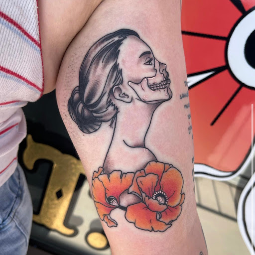 Explore female foot tattoo ideas, creative tattoo ideas in Apple Valley, available at Tried and True Tattoo Parlor