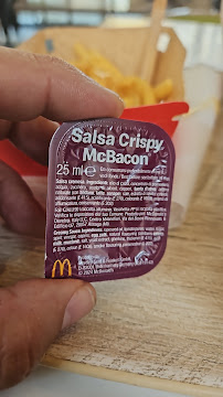 Menu / carte de McDonald's à Rome