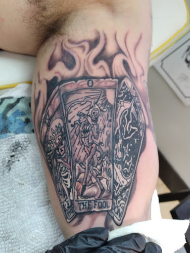 Explore awesome sleeve tattoo ideas for guys, creative tattoo ideas in Jacksonville, available at Sinsations Custom Art & Design
